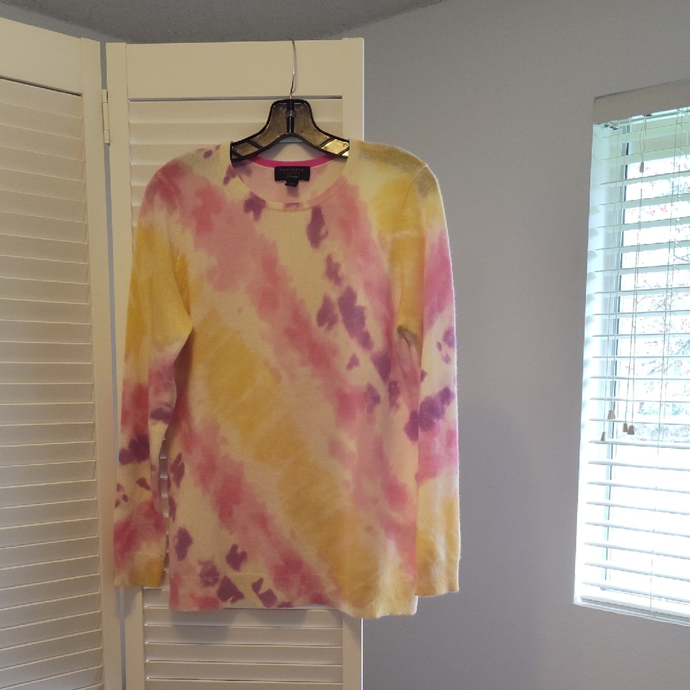 Charter Club Cashmere Tie-Dye Sweater